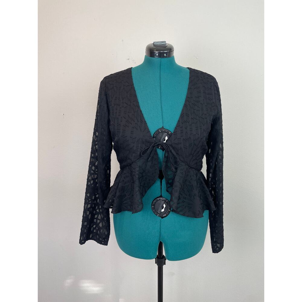 Atmos & Here Ruffle Tie Top